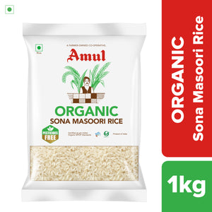 Amul Organic Sonamsoori Rice, 1 kg