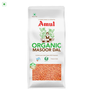 Amul Organic Masoor Dal, 1 kg