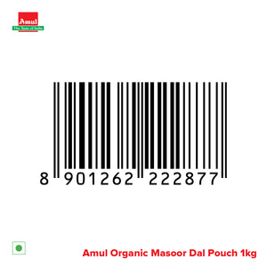 Amul Organic Masoor Dal, 1 kg