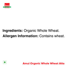 Load image into Gallery viewer, Amul Organic Whole Wheat Atta, 1 kg