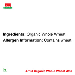 Amul Organic Whole Wheat Atta, 1 kg