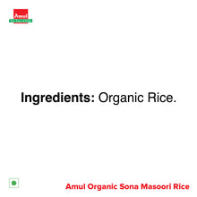 Load image into Gallery viewer, Amul Organic Sonamsoori Rice, 1 kg