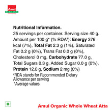 Load image into Gallery viewer, Amul Organic Whole Wheat Atta, 1 kg