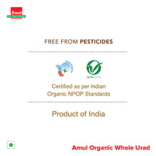 Load image into Gallery viewer, Amul Organic Whole Urad, 500 gm